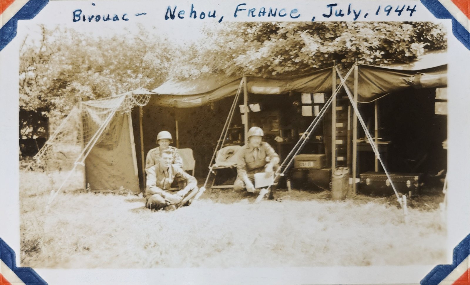 Bivouac, Nehou, France, July 1944